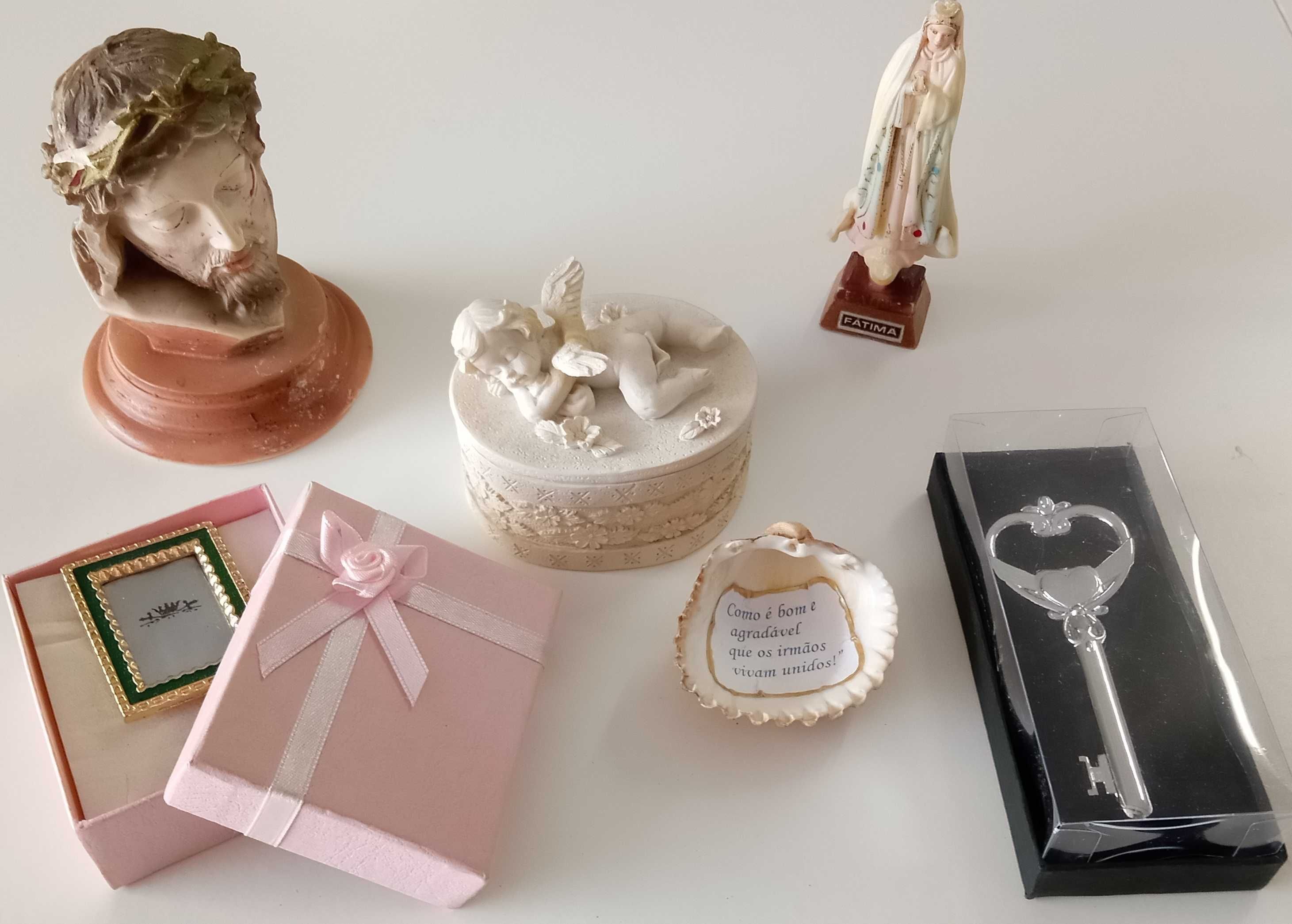 Bonecos decorativos religiosos e outros, lote todo por 5€