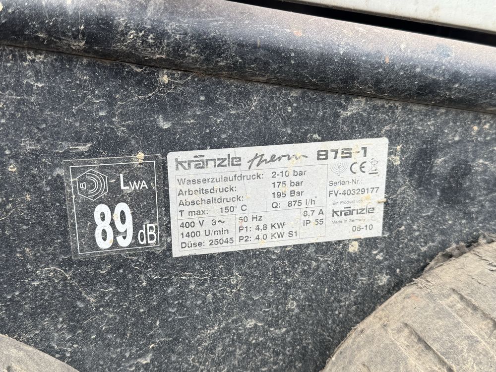 Myjka wysokociśnieniowa Kranzle Therm 875-1 Okazja !!!