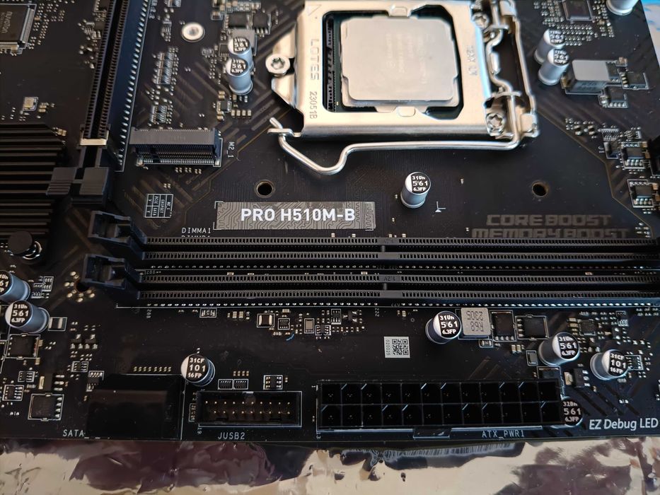 Płyta Główna msi pro h510m-b  + i3-10100f