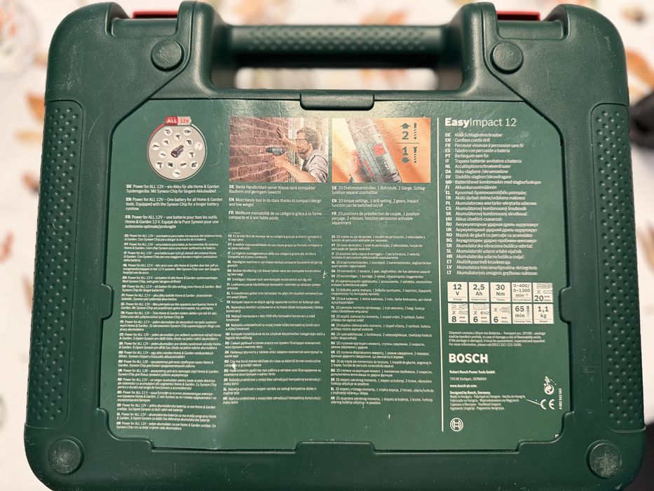 Wkrętarka Bosch EasyImpact 12 – stan bardzo dobry!