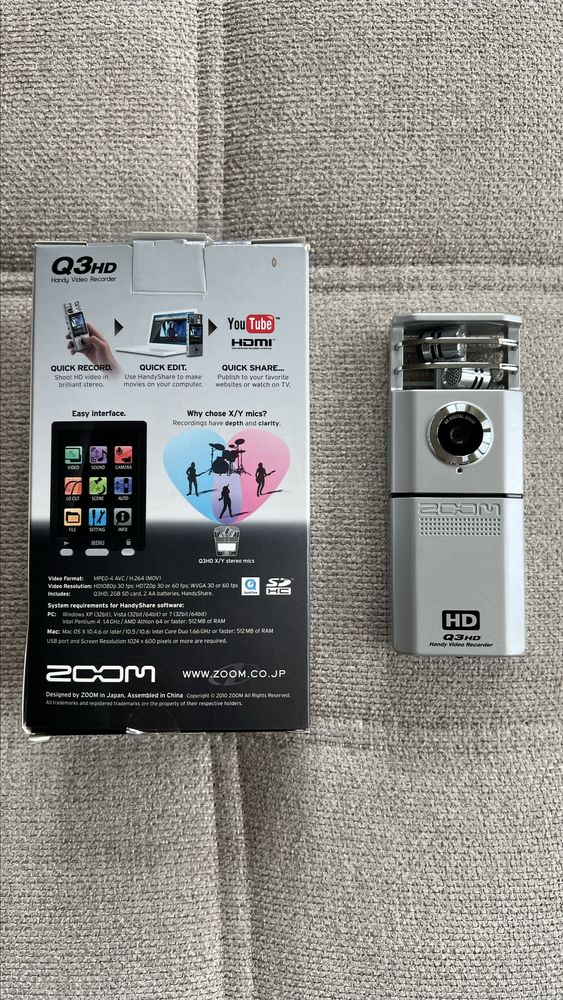 ZOOM Q3HD Rejestrator dźwięku i obrazu, Recorder stereo audio/video