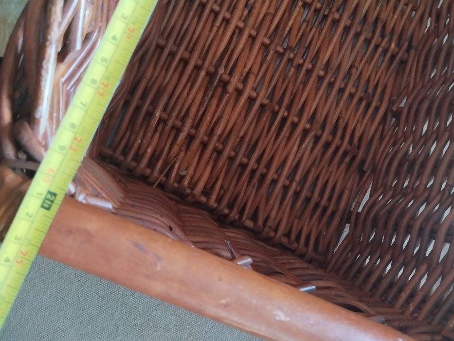 Cesto em Verga, dimensões 60x30x20