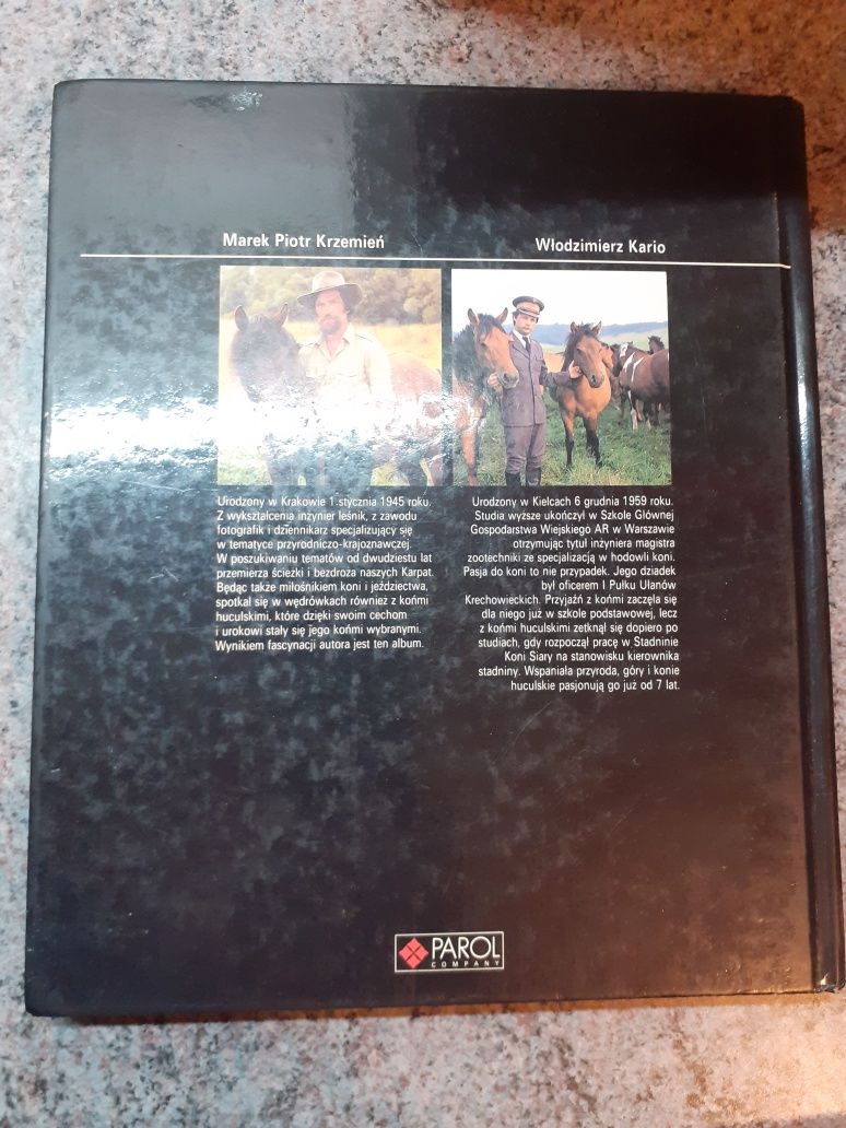 Marek P. Krzemień - Hucuły Konie Połonin Album z 1991 r /Spis treści/