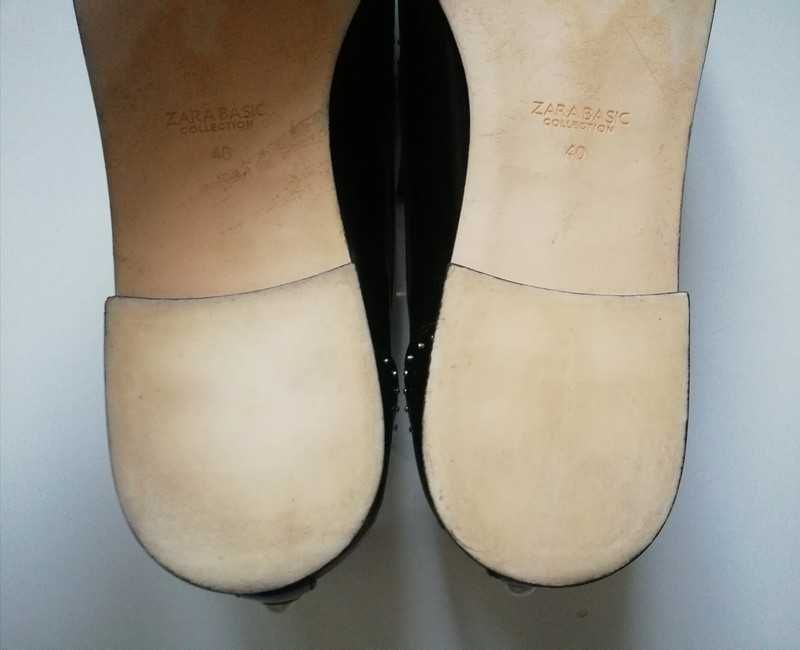 Zara czarne mokasyny Czarne loafersy Zara buty
