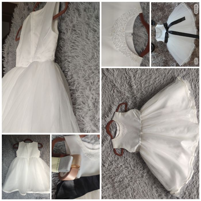 TUTU sukienka na sesje zdjeciowe, chrzciny, suknia księżniczki, tiul