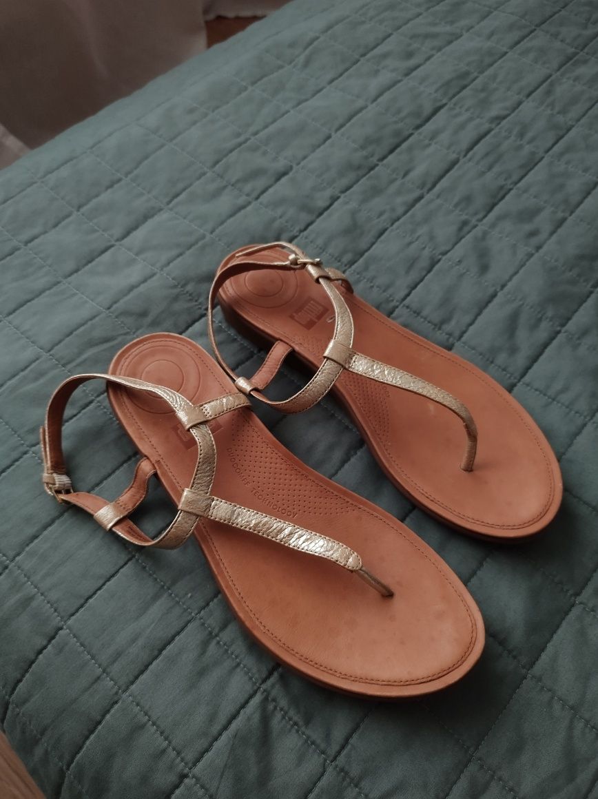 Fitflop rozmiar 41 skórzane sandały damskie