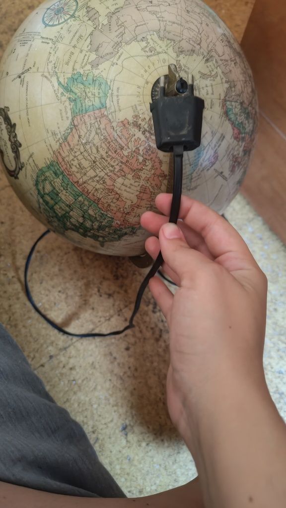 Globo antigo com luz