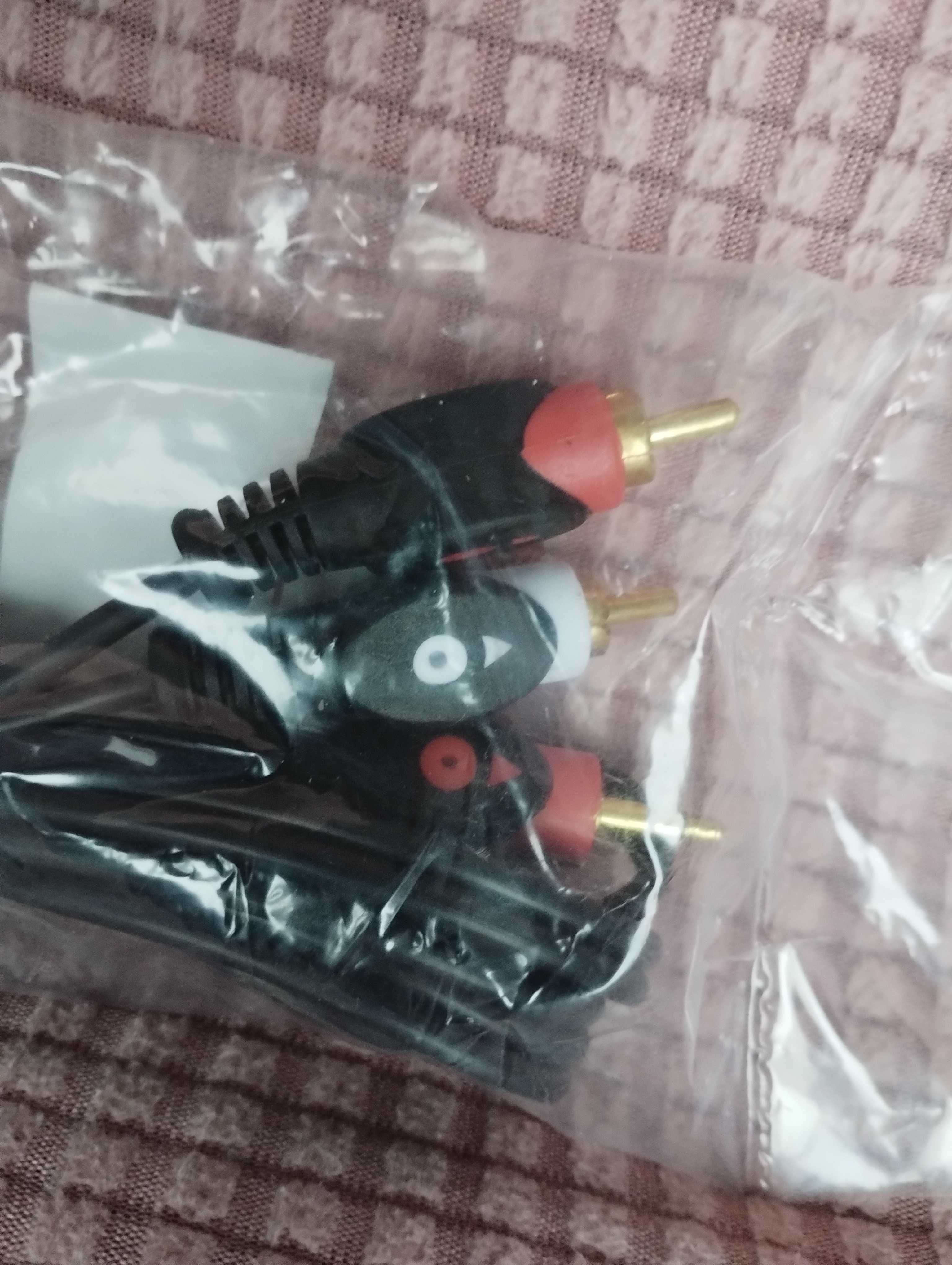 Аудио кабель AUX АУХ 3,5 мм на 2 тюльпана 3.5 mm - 2 RCA