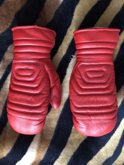 Рукавицы кожаные утепленные зима