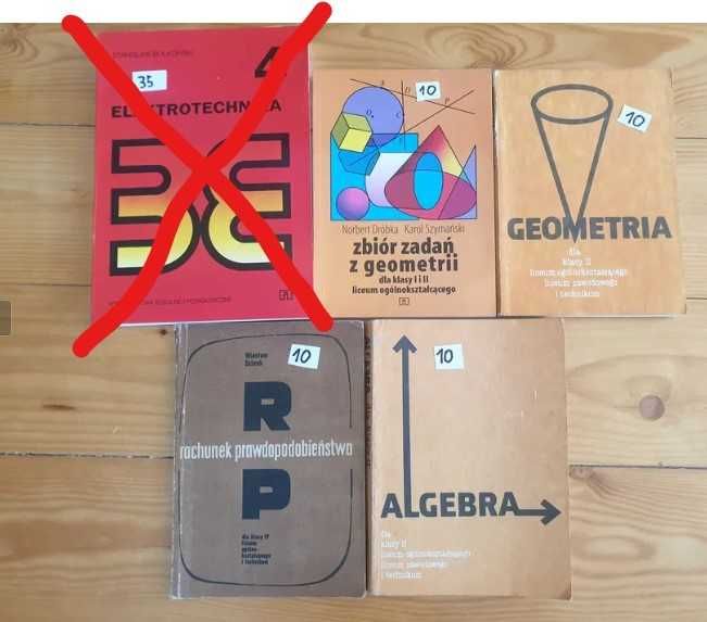 Zestaw książek matematyka, algebra
