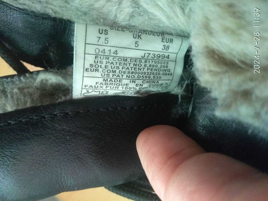 Зимові чорні ботинки чоботи Merrell 38р, 24,5 см