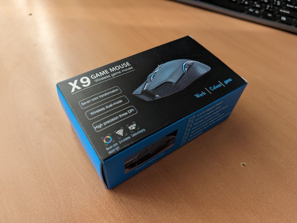 Мишка бездротова Game mouse X9 безшумна з акумулятором