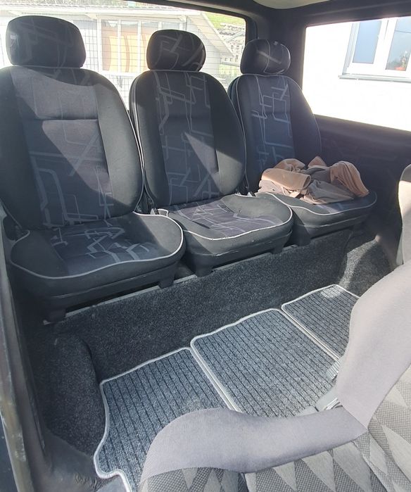 3й Тройка сидіння на каркасі на vw transporter t5 vito vivaro trafic