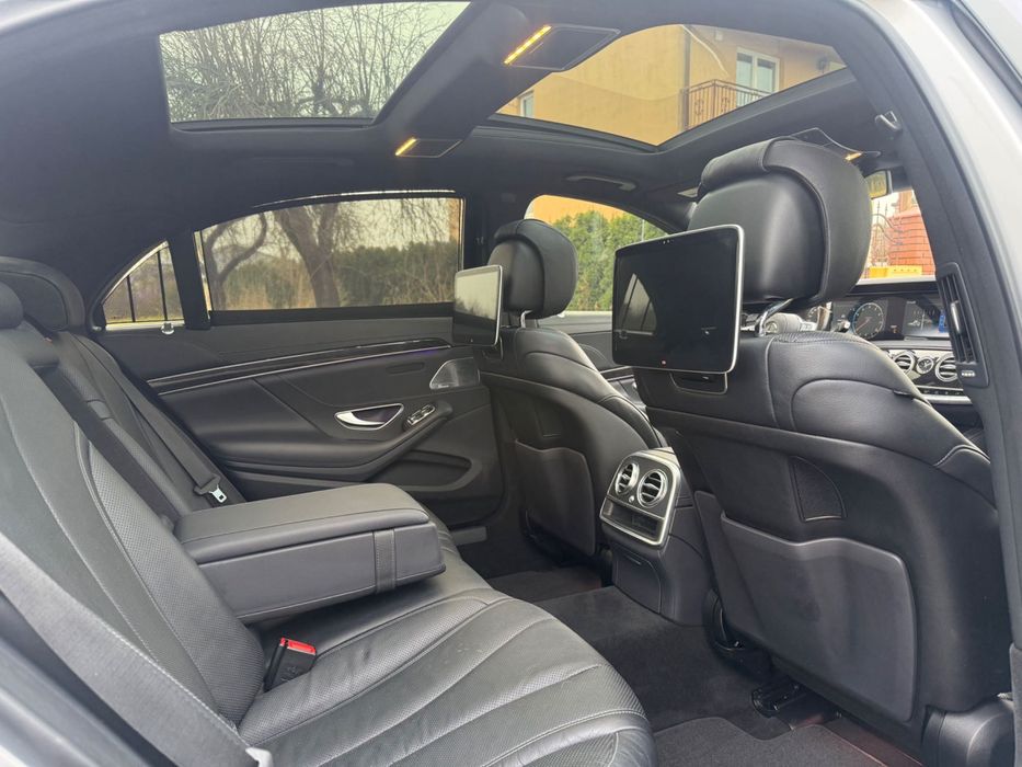 Mercedes S450 Long Amg telewizory z tylu zamiana