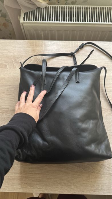 Жіноча шкіряна сумка - Massimo Dutti