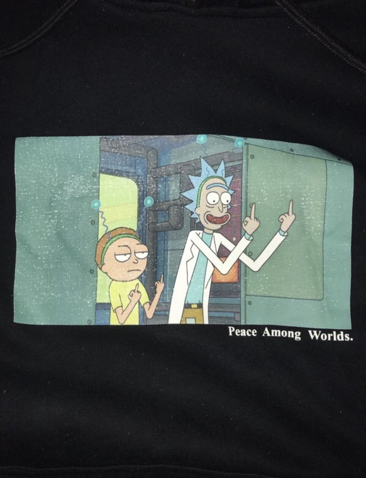 czarna bluza Rick & Morty