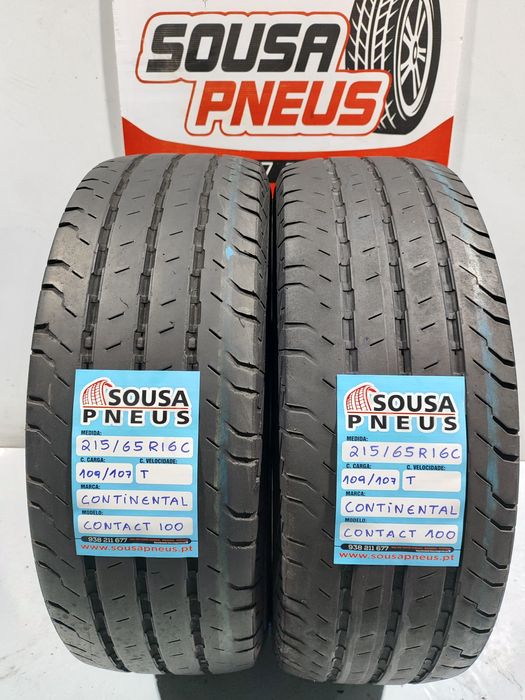 2 pneus semi novos 215-65R16C Continental - Oferta dos Portes