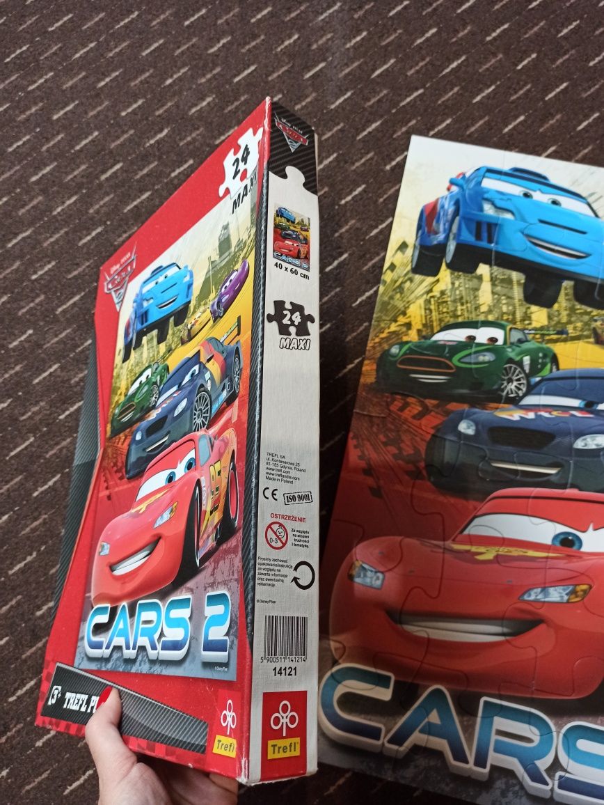 Puzzle Cars 2 24 elementy maxi