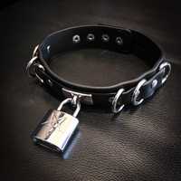 Choker Killstar Lock N Load Padlock pentagram sinfashion