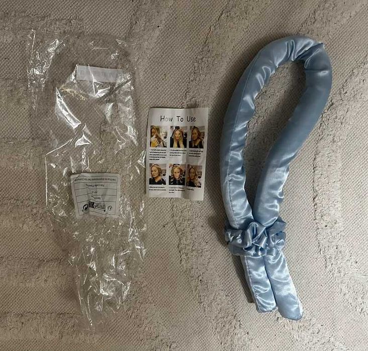 Satynowy wałek do loków