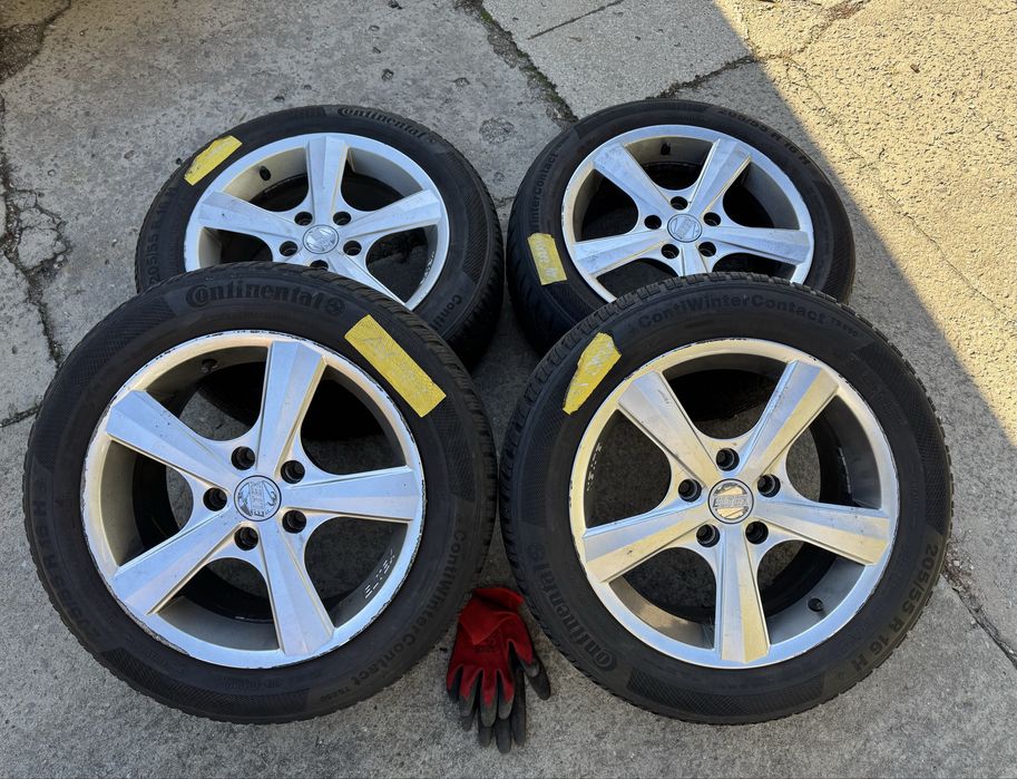 Koła/Felgi 5x112 opony zimowe 205/55/16 Audi/VW/Seat/Skoda