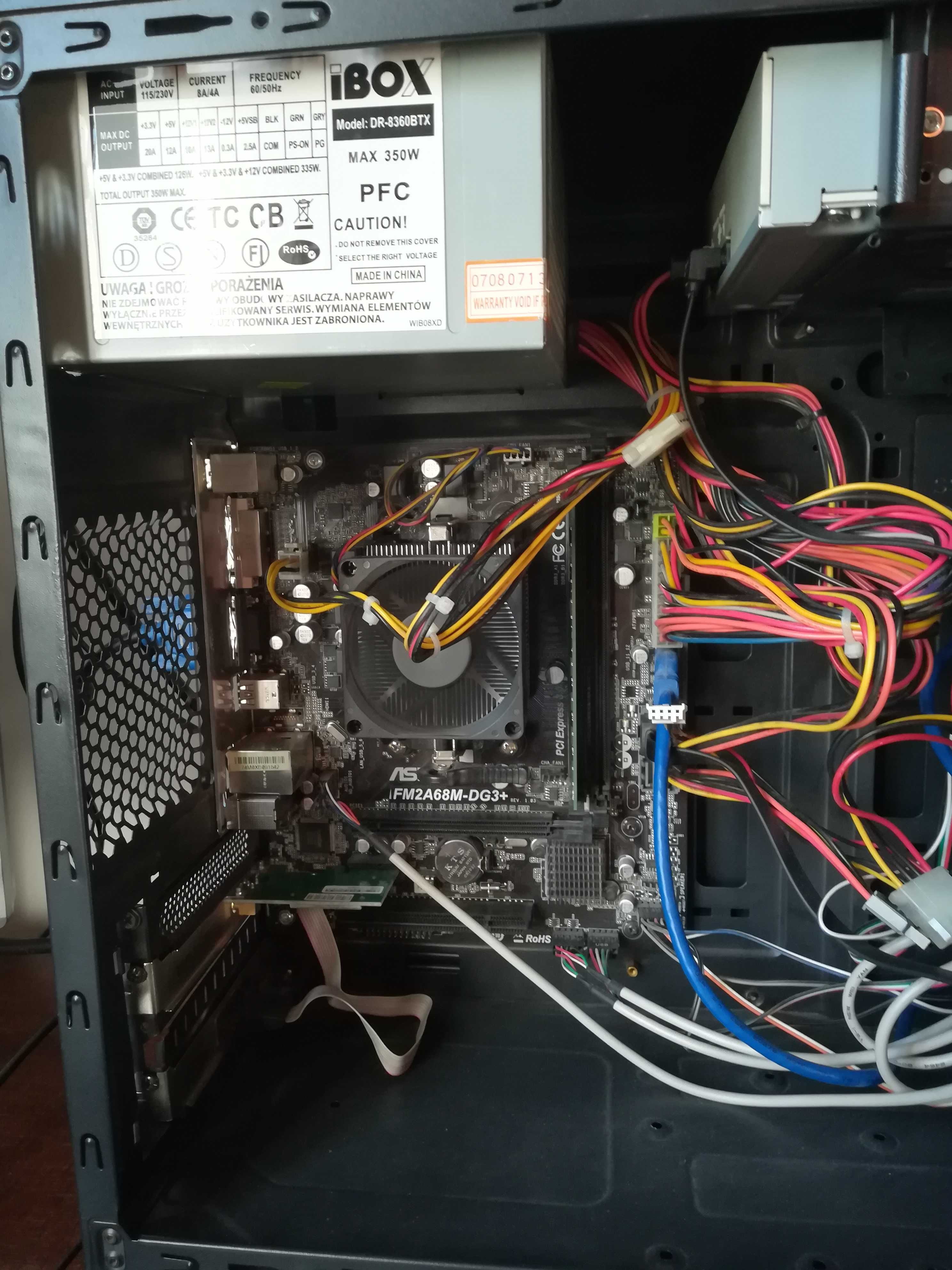 komputer stacjonarny AMD a4-6300 + Asrock  FM2A68M-DG3+