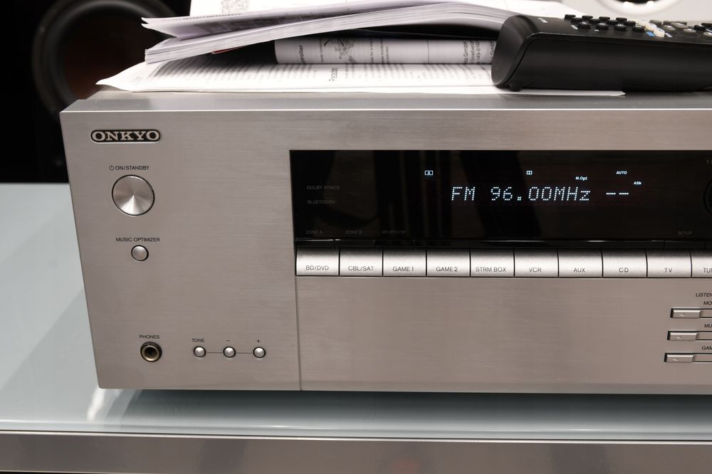 amplituner wzmacniacz do kina domowego stereo Onkyo TX-SR444 Atmos