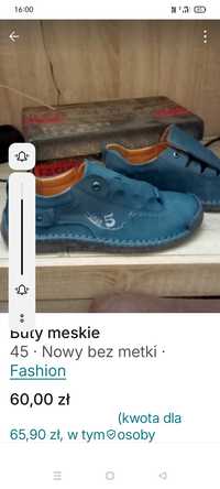 Buty męskie nowe Polecam