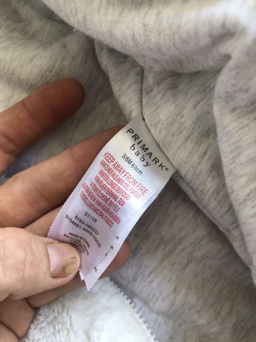 Комбінезон меховий Primark Baby 3-6 місяців