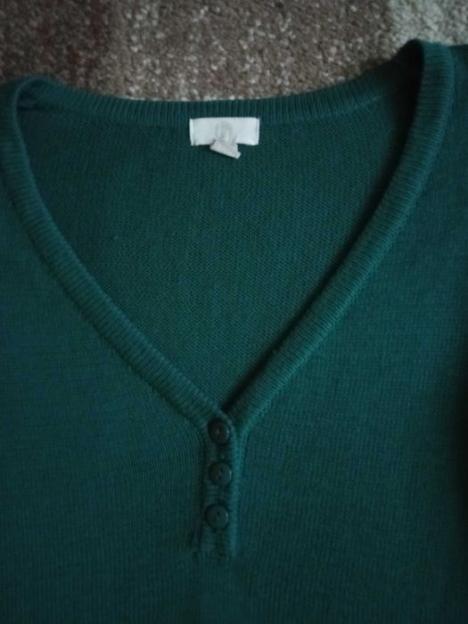 sukienka dzianinowa butelkowa zieleń