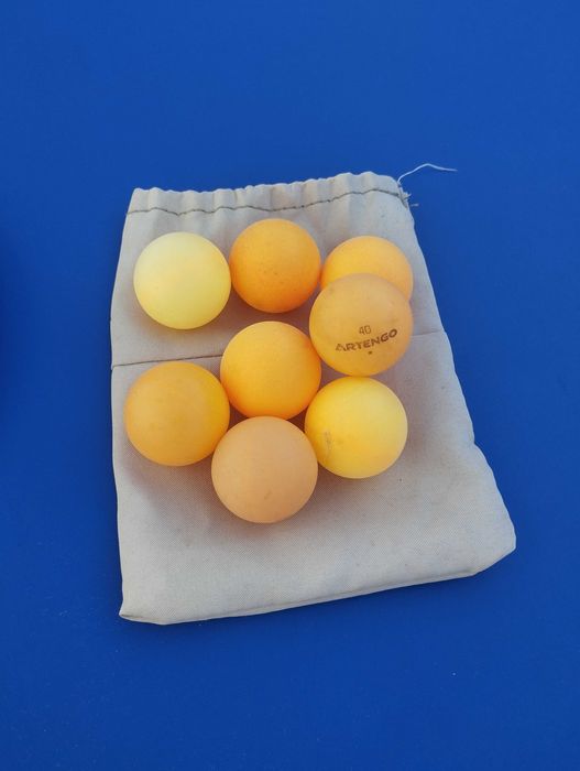 Conjunto de Ping Pong - 2 Raquetes + 8 Bolas