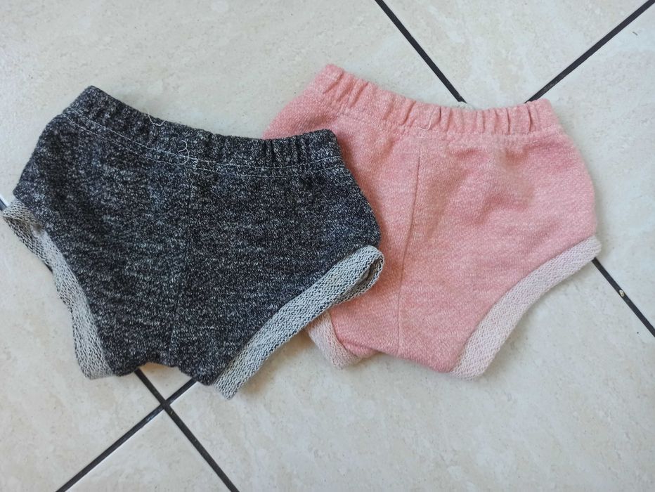 2 pack szorty dresowe ze sznurkami 80