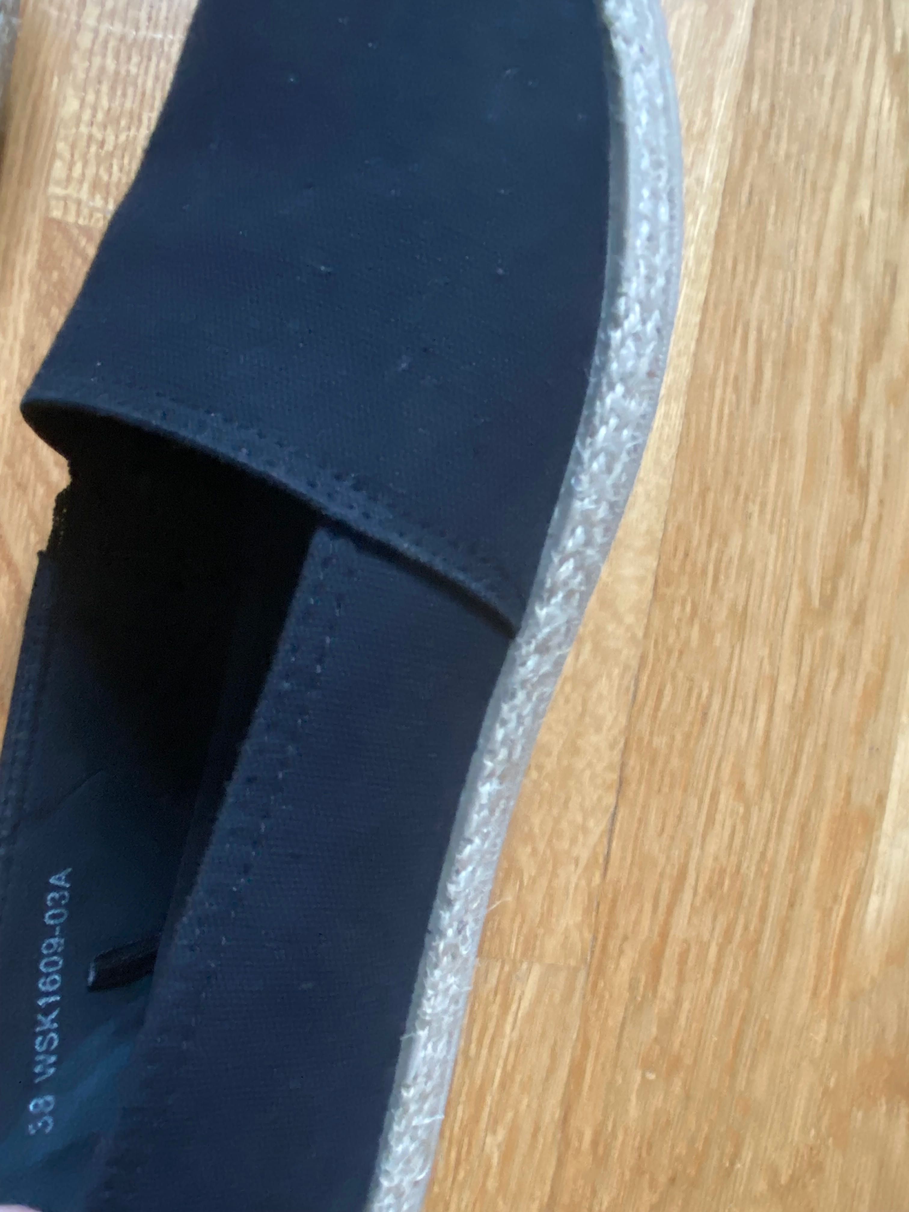 Buty damskie espadryle czarne idealne na wiosnę i lato