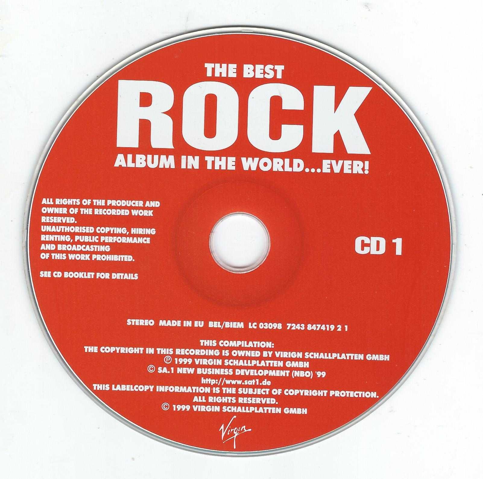 2 CD The Best Rock Album In The World...Ever! (1999) (Virgin)