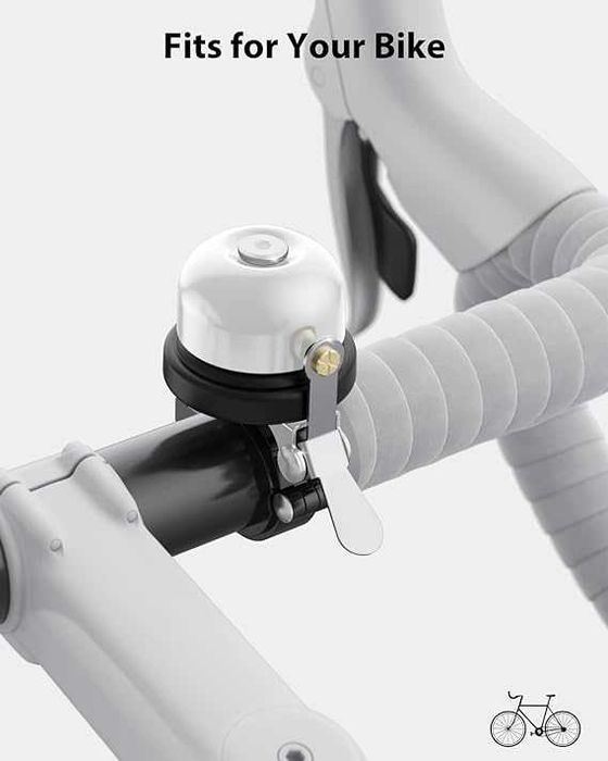 Stouchi Dzwonek rowerowy AppleAirTag,Średnica 22mm-25mm Antykradzieżow