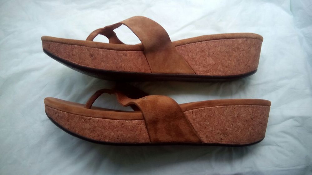 UGG кожаные шлепанцы шлепки 27см