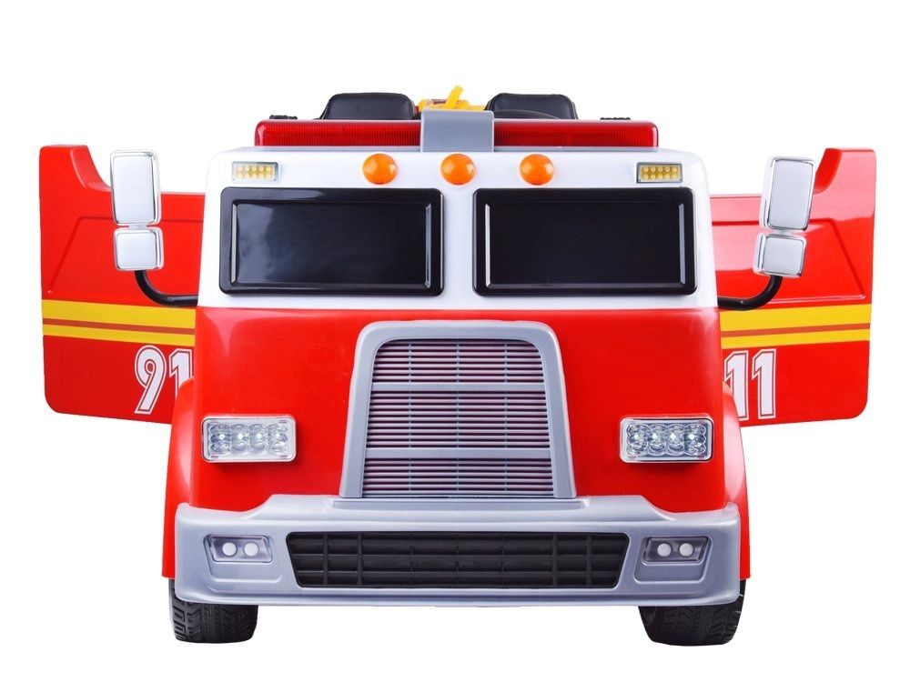 +2osobowy Wóz strażacki Auto na akumulator Straż Pożarna Strażak sam