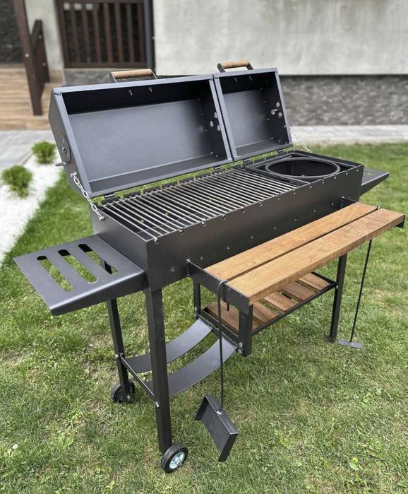 УВАГА / Мангал з металу 5 мм з решіткою для гриля ПОСИЛЕНИЙ