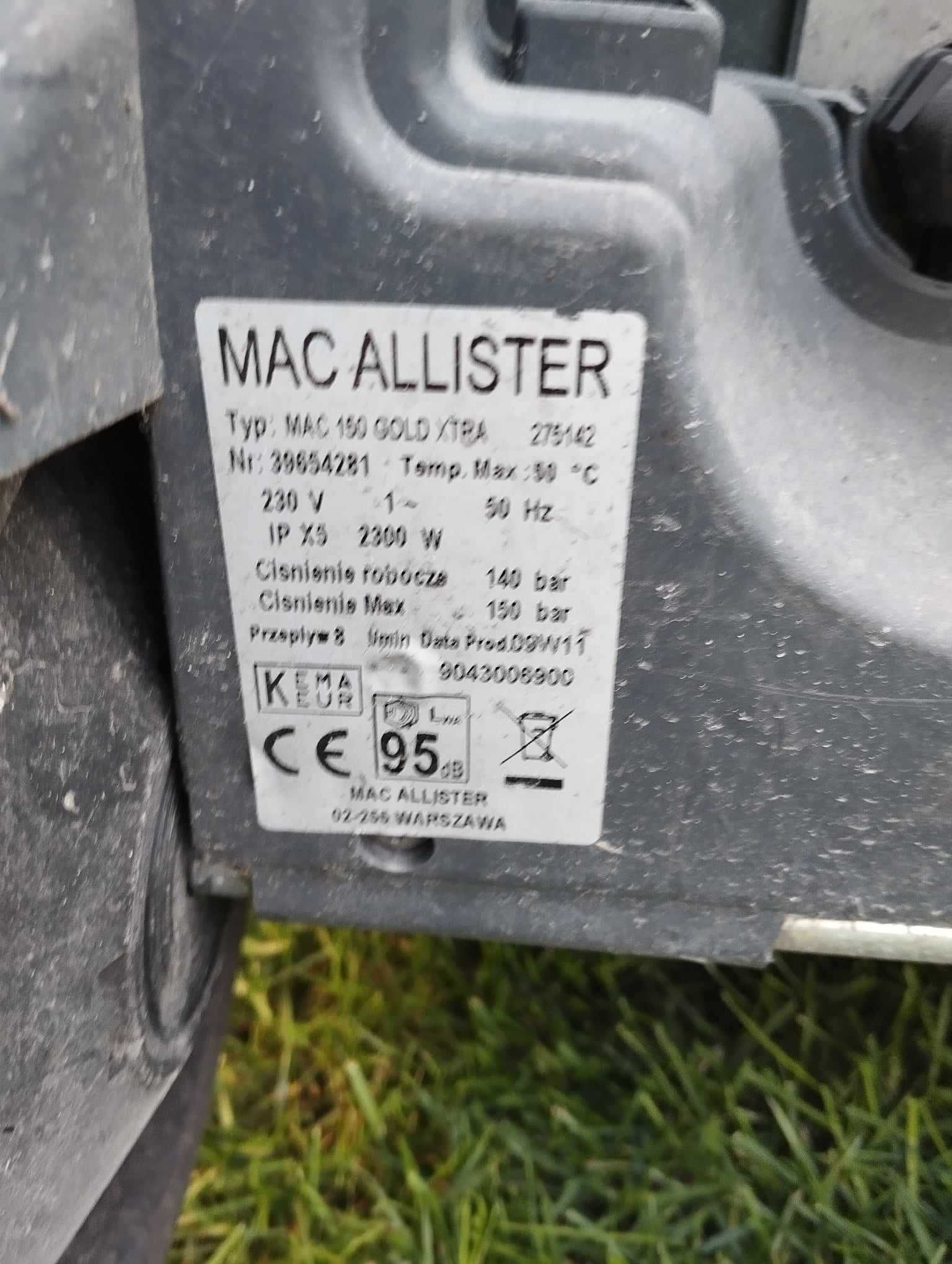 Karcher / Myjka ciśnieniowa MAC ALLISTER