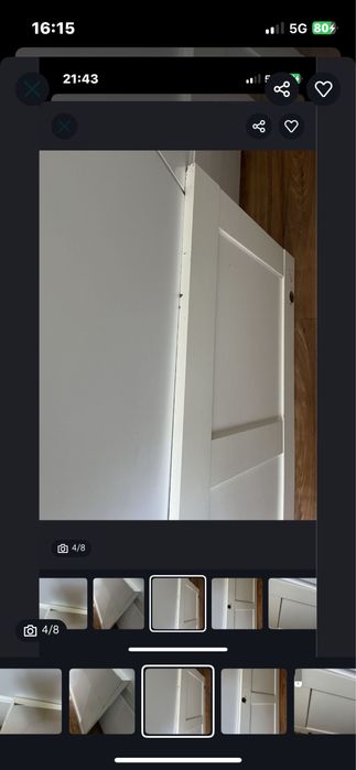 Pax bergsbo ikea komplement drzwi front szaf