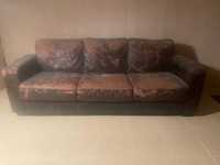 dois sofás de couro - two leather sofas