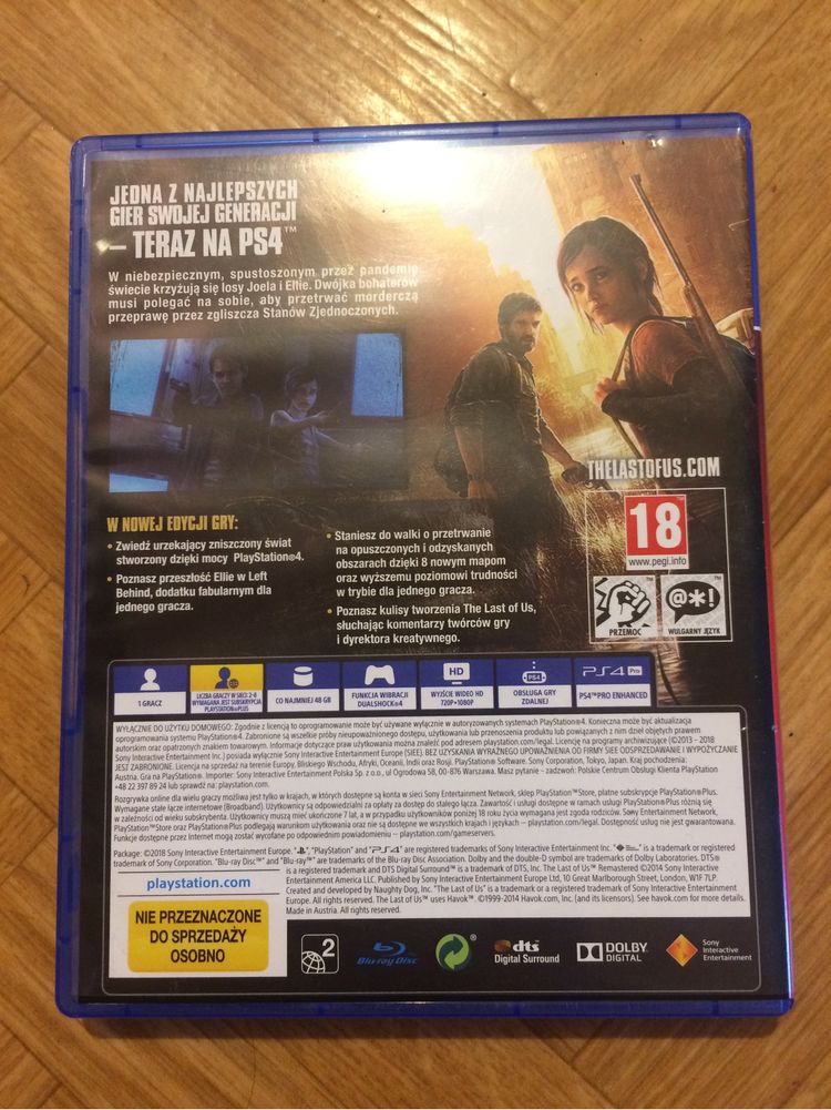 Gra PS4 The Last of Us: Remastered