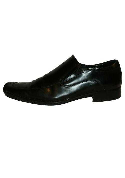Steve Madden skórzane czarne wygodne półbuty męskie mokasyny retro 44