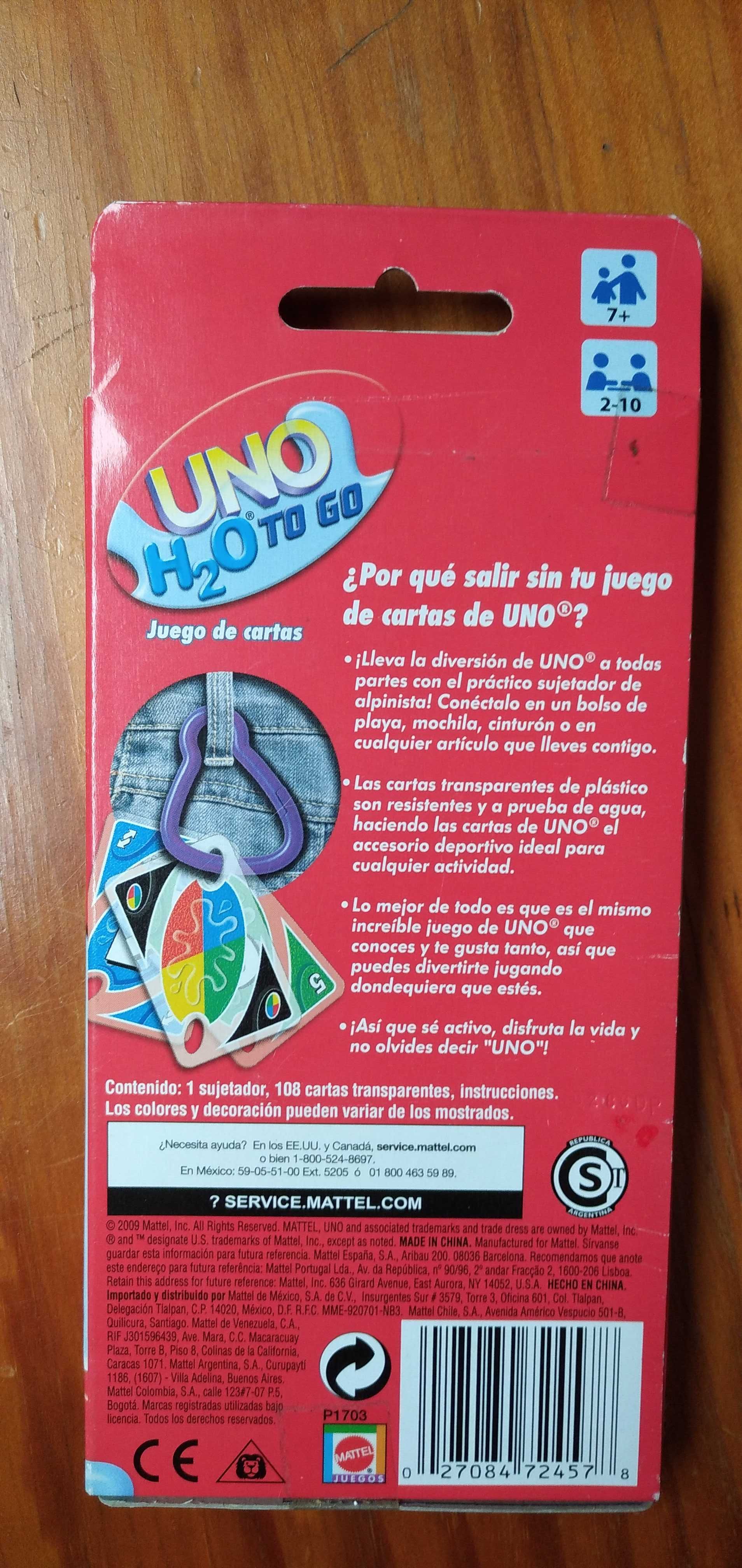 UNO H2O - Novo  - para transporte