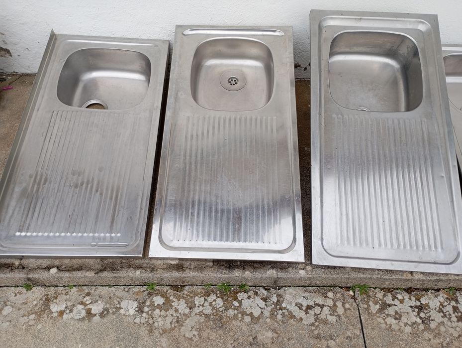 Lava louças em inox de uma e duas pias