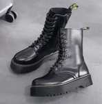 Glany platforma martensy gotyckie workery koturna wysokie emo punk