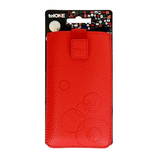 Kieszonka Telone DEKO 14 iPhone 15/15 Pro/16/Samsung S24 Czerwona