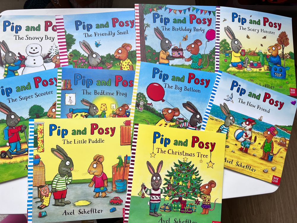 Шусть і Шуня англійською мовою Pip and Posy (10 книг набір , вся серія