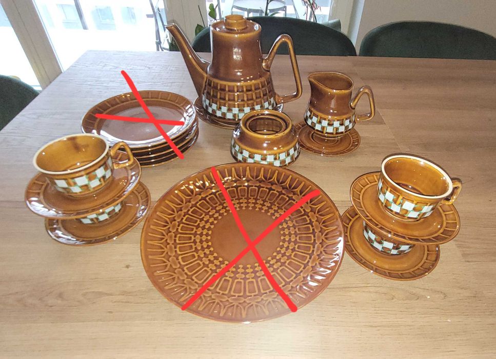 Zestaw Sylwia kawowy Porcelit Pruszków vintage