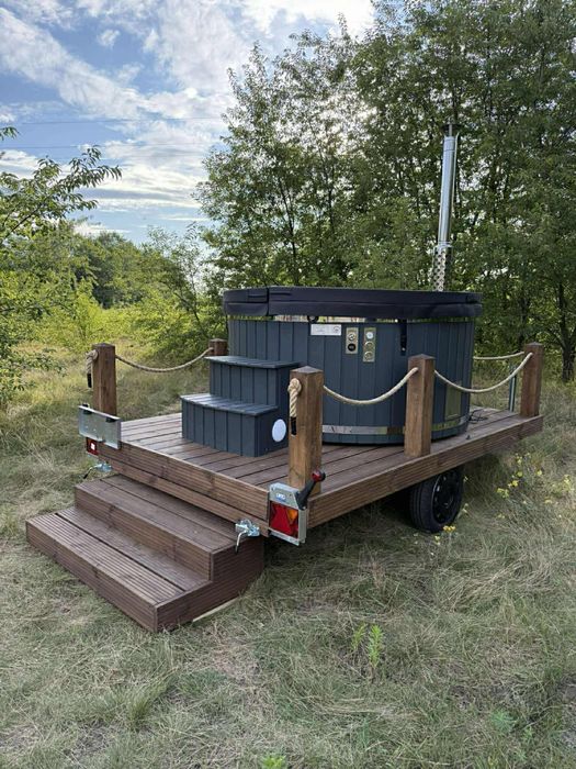 Relax na kółkach mobilna balia jacuzzi do wynajecia